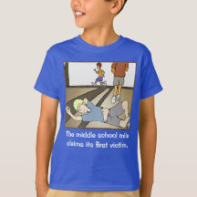 Camiseta Negra Masculina do Meio Escolar