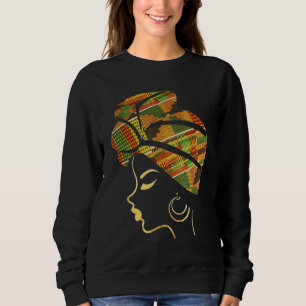 Camiseta Negra Menina Magia Afro Melanina Folheto Preto