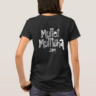 Camiseta Negra Mullisha, de uso feminino