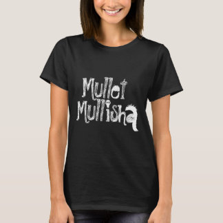 Camiseta Negra Mullisha, de uso feminino