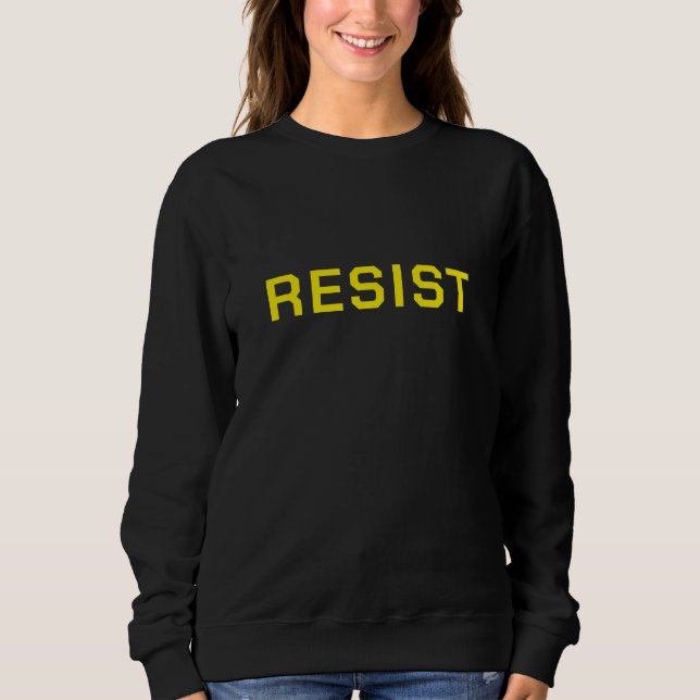 Camiseta Negra Resistente a Protesto (Frente)