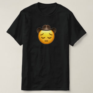 Camiseta Negra Sad Cowboy Emoji