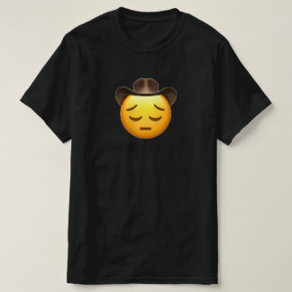 Camiseta Negra Sad Cowboy Emoji