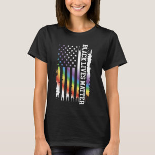 Camiseta Negras importam o arco-íris dos Estados Unidos com