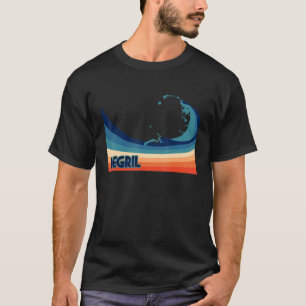 Camiseta Negril Jamaica Retro Surf Vaga de Navegação e Pesc