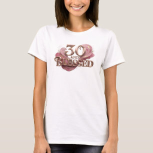 Camiseta Negrito 30 E ABENÇOADO Gráfico de Designer