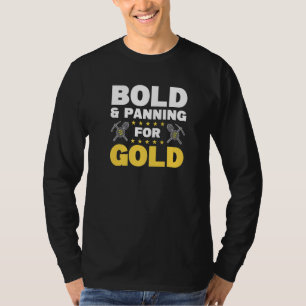 Camiseta Negrito E Bandeja Para Dourada Exploração Mineira