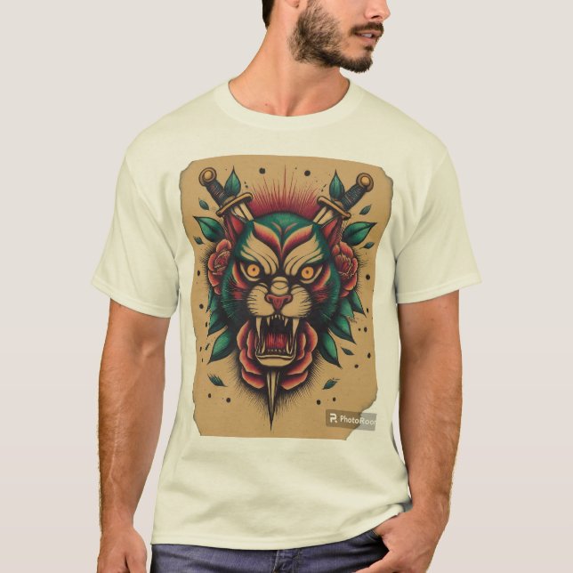 Camiseta Negrito e Negrito: Sailor Jerry Flash. (Frente)