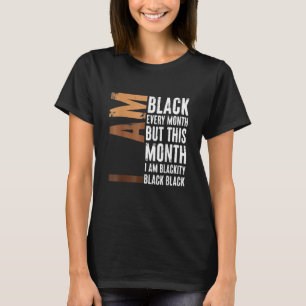 Camiseta Negro Negro Negro a cada mês História Negra BHM Af