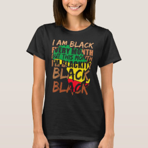 Camiseta Negro Negro Negro a cada mês História Negra BHM Af