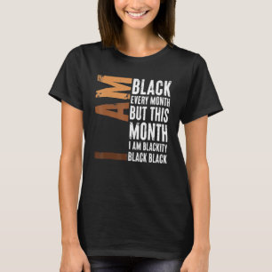 Camiseta Negro Negro Negro a cada mês História Negra BHM Af