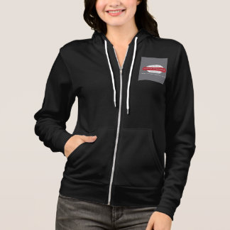 CAMISETA NEGRO ZIPPER HOODY PARA A GAROTA