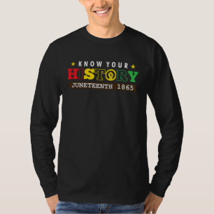 Camiseta Negros Americanos Conheçam sua História 1865 Junho