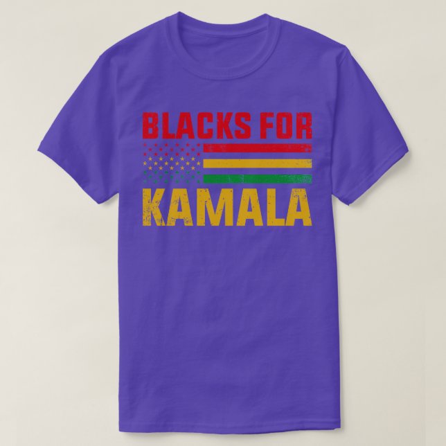 Camiseta Negros Para Kamala (Frente do Design)