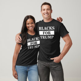 Camiseta Negros Para Trump