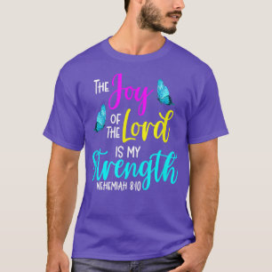 Camiseta Nehemiah 810A Alegria do Senhor é Minha Força Chr