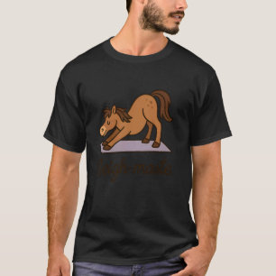 Camiseta Neigh-maste Cavalo Engraçado Amante de Yoga Medita