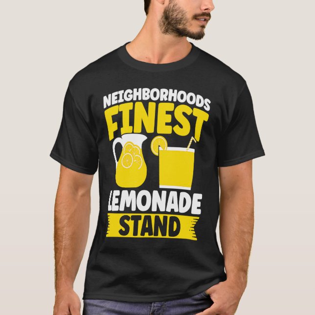 Camiseta Neighborhoods Finest Lemonade Stand Lemon Juice Bu (Frente)