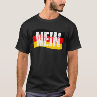 Camiseta Nein German No Say Engraçado Germany Vintage Tee