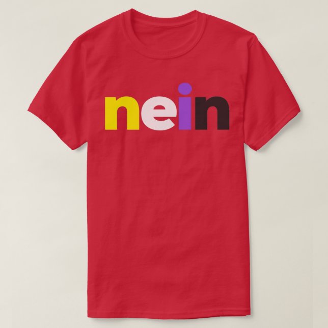 Camiseta Nein Nonbinary Pride (Frente do Design)