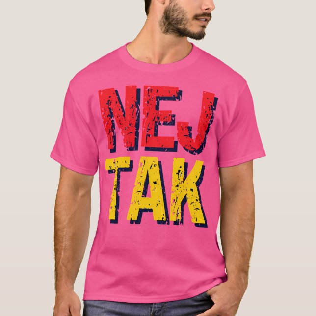 Camiseta Nej Tak Sem Obrigado Em Enhanced (Frente)