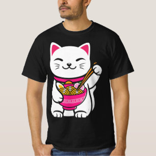 Camiseta Neko Cat Ramen Anime Kawaii Presente de adolescent