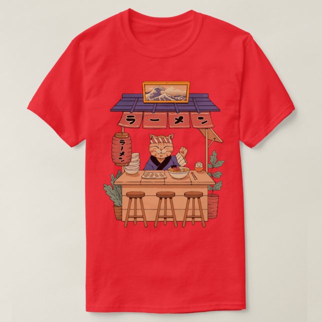 Camiseta Neko Ramen House (Frente do Design)
