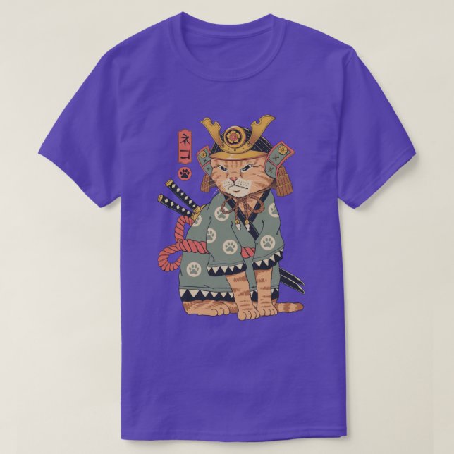 Camiseta Neko Samurai (Frente do Design)