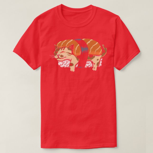 Camiseta Neko Sushi (Frente do Design)