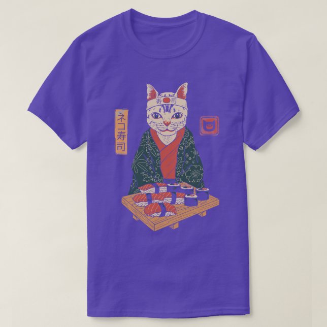 Camiseta Neko Sushi Bar 1 (Frente do Design)