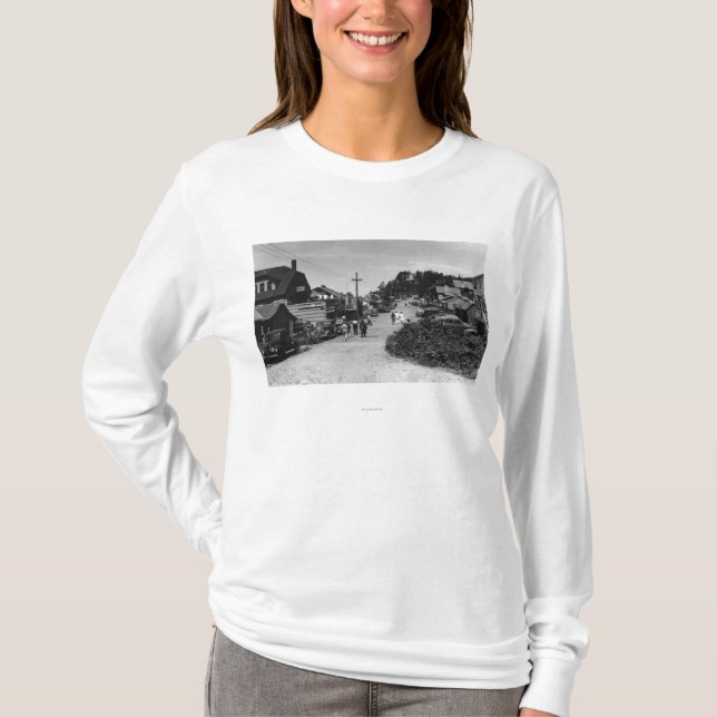 Camiseta Nelscott, casas de campo da parte dianteira de (Frente)