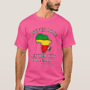 Camiseta Nelson Mandela Motivational Eu Nunca Perder, Mande