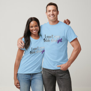 Camiseta Nem Conseguir Pensar Direito – Orgulho Assexual