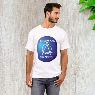 Camiseta Nem Deus nem o símbolo da Anarquia Mestre