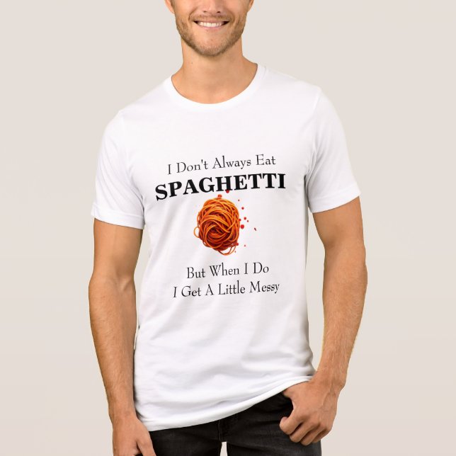 CAMISETA NEM SEMPRE COMO ESPAGUETE (Frente)