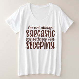 Camiseta Nem Sempre Sarcástico Engraçado