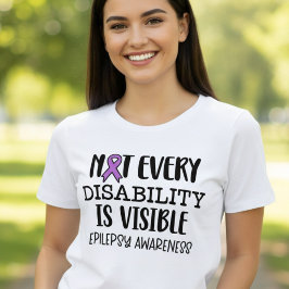 Camiseta Nem toda deficiência é visível Epilepsia