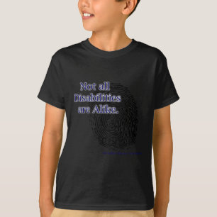 Camiseta Nem Todas As Deficiência São Como As Deficiência A