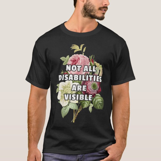 Camiseta Nem Todas As Deficiências São Fibromialgia Visível (Frente)
