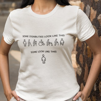 Camiseta Nem todas as deficiências são visíveis