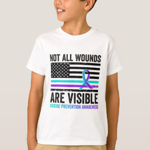 Camiseta Nem Todas As Feridas Estão Visíveis Para O Suicídi