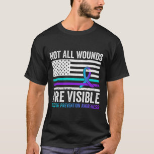 Camiseta Nem Todas As Feridas Estão Visíveis Para O Suicídi