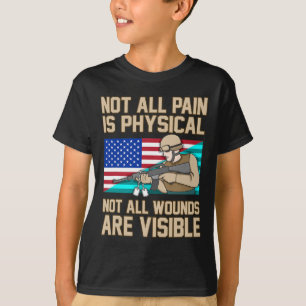 Camiseta Nem Todas As Feridas São Visíveis Fita De Sensibil