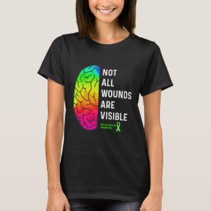 Camiseta Nem todas as feridas são visíveis - saúde mental