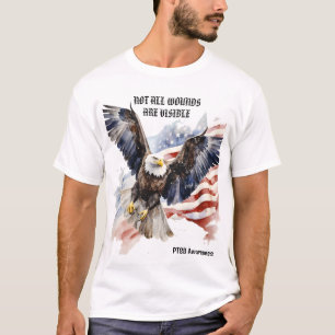 CAMISETA NEM TODAS AS FERIDAS SÃO VISÍVEIS. SENSIBILIZAÇÃO