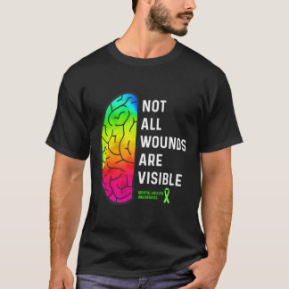 Camiseta Nem Todas as Feridas São Visíveis Tal Saúde Mental