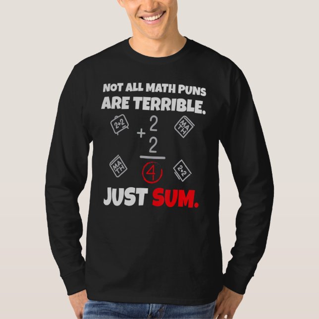 Camiseta Nem Todas As Piadas De Matemática São Terríveis Ap (Frente)