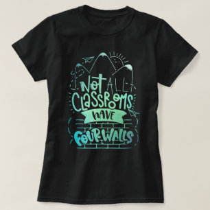 Camiseta Nem todas as salas de aula têm quatro salas de aul