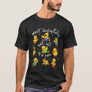 Camiseta Nem Todos em Uma Linha Patos Engraçados Caos Profe