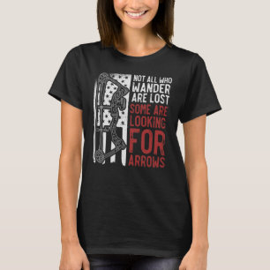 Camiseta Nem Todos Estão Perdidos Alguns Procurando Setas R